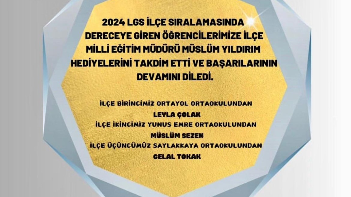 ORTAYOL ORTAOKULUNU GURURLANDIRAN  LGS BAŞARISI 